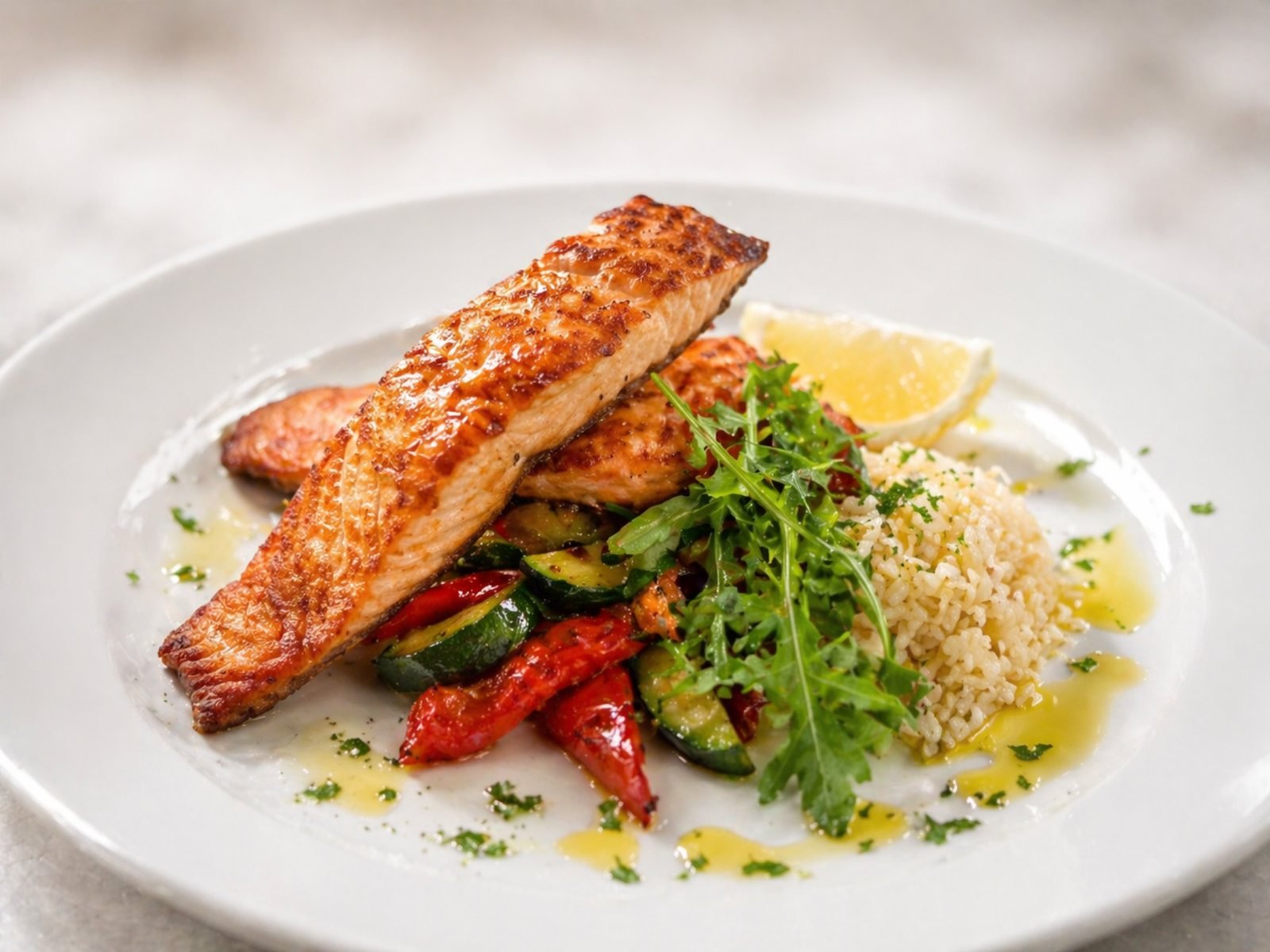 Plat de saumon