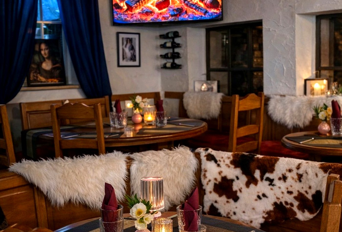 Salle chaleureuse du restaurant